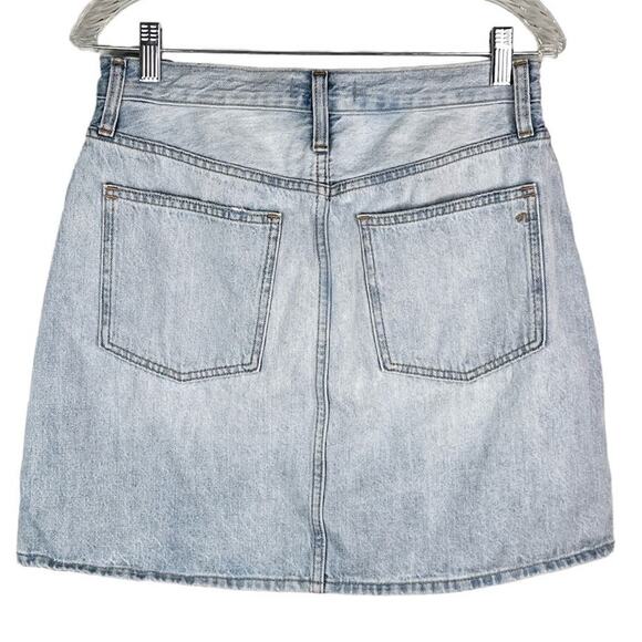 Madewell Rigid Denim A-Line Mini Skirt 28 New - Picture 2 of 12